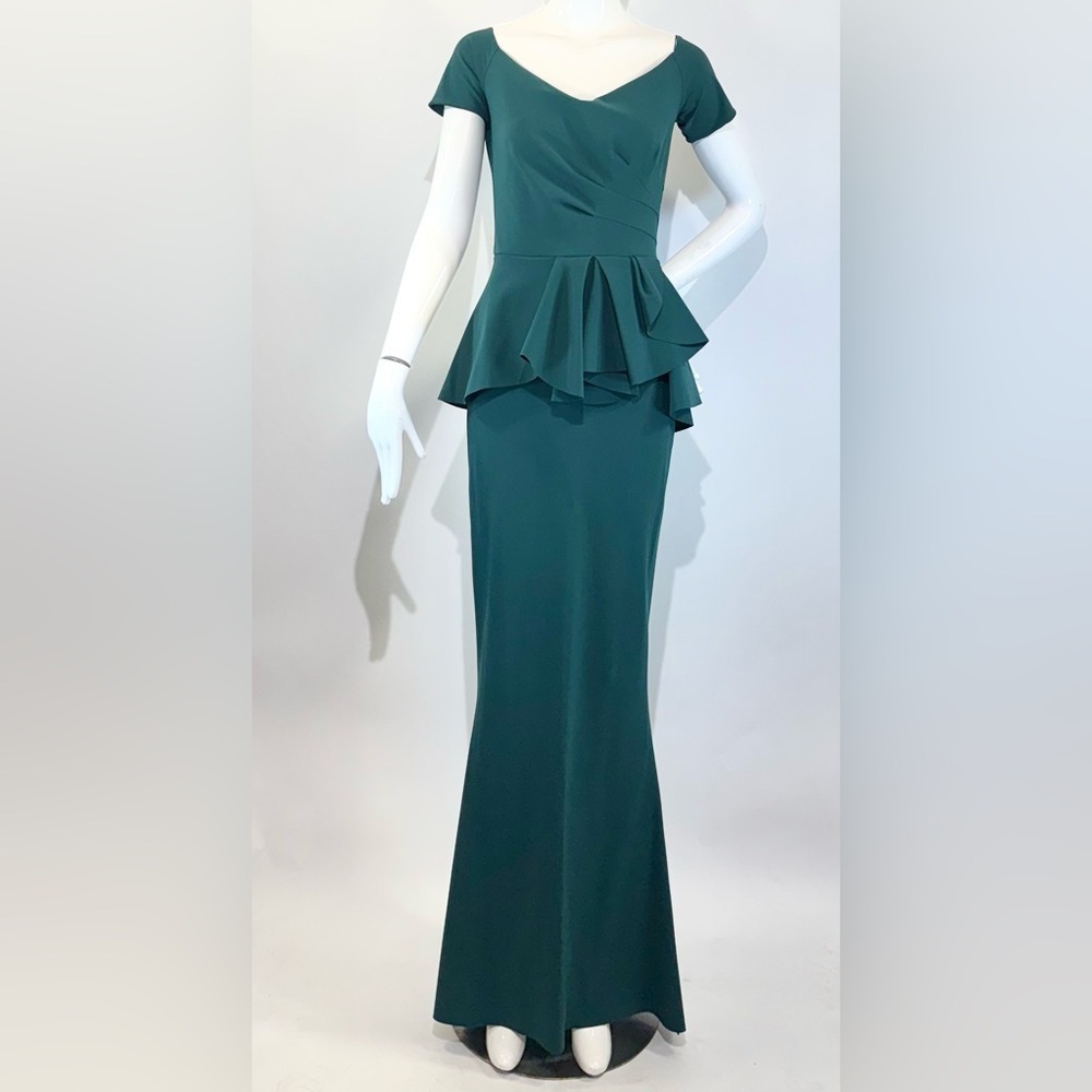 CHIARA BONI La Petite Robe Dress Gown Off Shoulder Mermaid Maxi Size 4 - Picture 2 of 6
